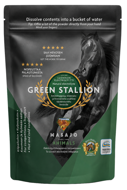 Green Stallion Luonnon Elektrolyytti 35g annospussi