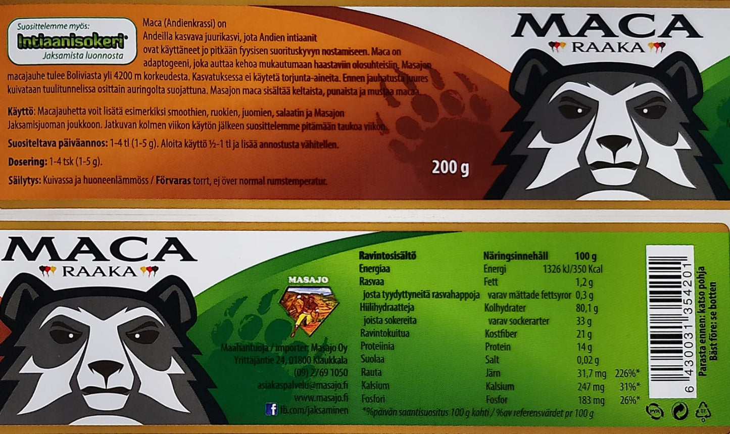 Maca Raaka -jauhe 200g