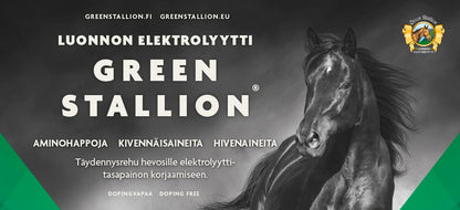 Green Stallion messuseinä 300x250cm – Masajo Pure for Animals